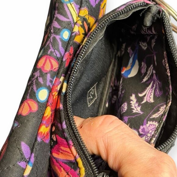 VERA BRADLEY Women’s Multicolor Floral ID Wristlet Card Case Small - Picture 3 of 5